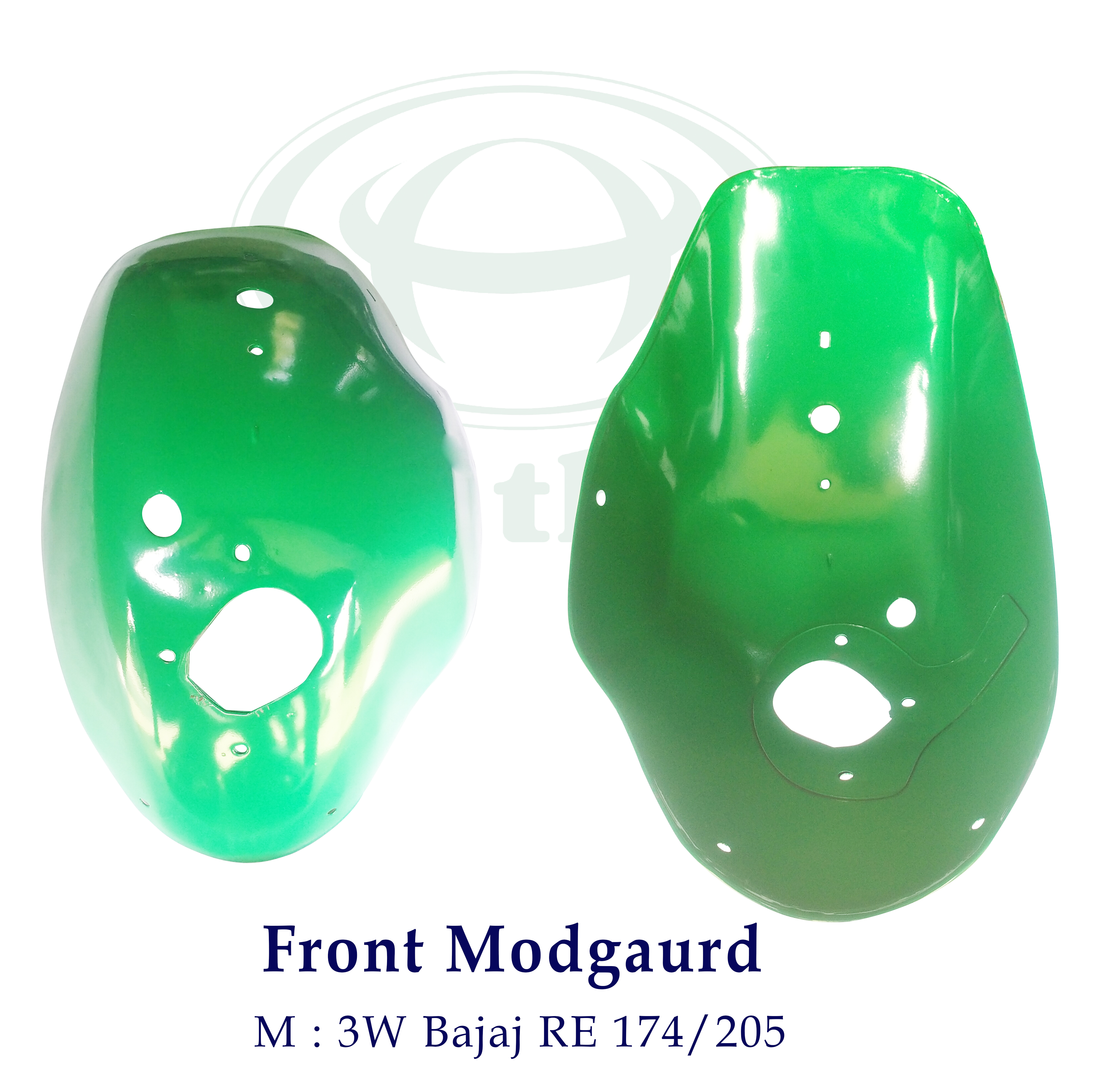 Mudguard Front ( Green )  3W Bajaj RE 4St 175 & 205 cc